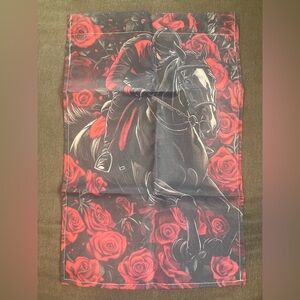Garden Flag Valentine’s Roses and Horse 12" x 18" NWOT
